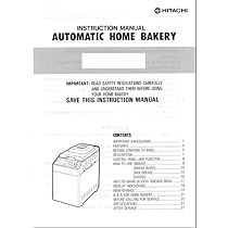 instructions for hitachi bread machine