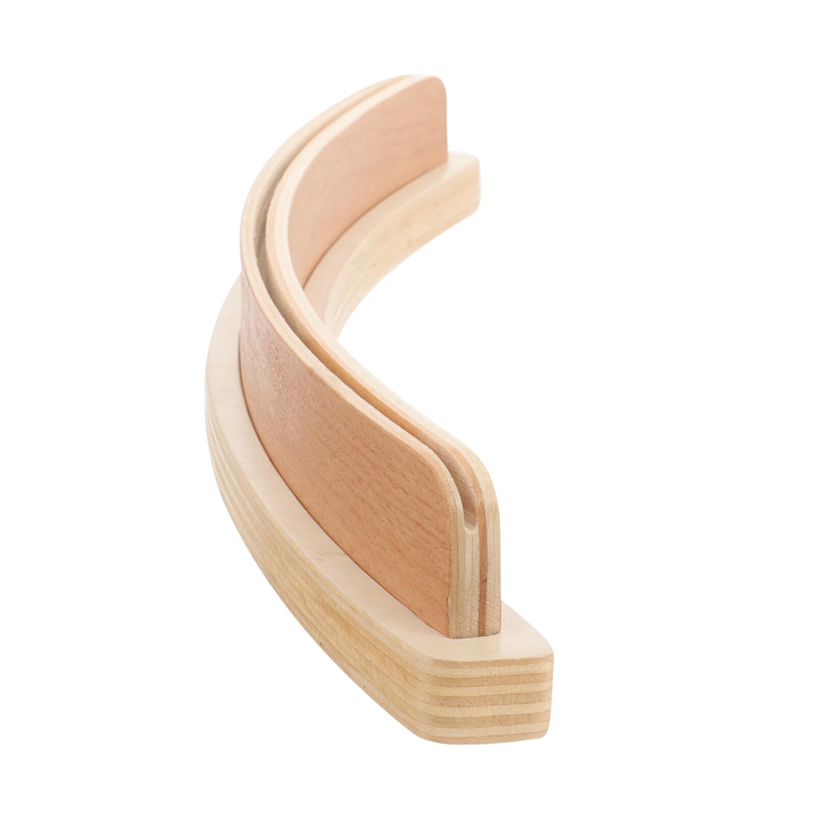 SAFIGLE Wooden Card Holder with Bend Design Extra-wide Playing Card Display Rack Smooth Finish for Play and Organizing