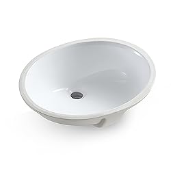 MEJE 19.5"x16" Oval Shape Bathroom Sink
