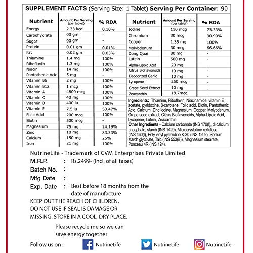 NutrineLife Women’s Daily Multivitamin supplement for Women, Beauty, stamina Immunity with Essential Minerals… 5 NutrineLife Women’s Daily Multivitamin supplement for Women, Beauty, stamina Immunity with Essential Minerals… - Image 5