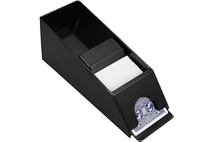 Abaodam Poker Dealer Poker Cards Card Shoe 6 Deck Multi-Function Card Dealer Card Shoe Tabletop Accessories Playing Shoe Holder Reusable Card Shoe Acrylic Household Desktop Card, 29x10cm, Black