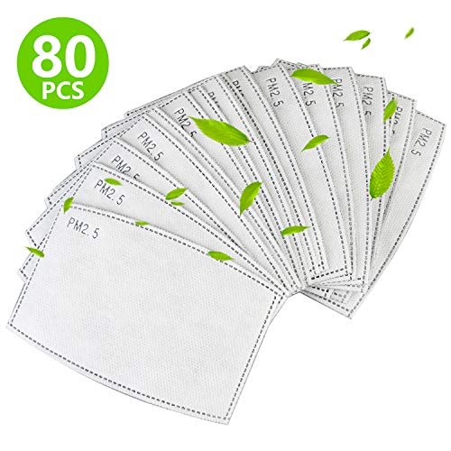 Lot de 80 filtres à charbon actif remplaçables