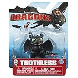 Dreamworks Dragons Toothless (Sitting and Smiling) Mini Figure 2 Inches