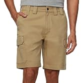 CAT Caterpillar Workwear Men's Cargo Flex Shorts (US, Numeric, 34, Regular, Regular, Tan)