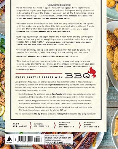 The Smoke Shop S Backyard Bbq Eat Drink And Party Like A Pitmaster Husbands Andy Salazar William Symon Michael Amazon Com Au Books
