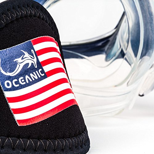 image for New Oceanic Ion Scuba Diving & Snorkeling Mask (Patriotic Red, White &
