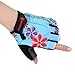 BOODUN Women's Shock-Absorbing Gel Pad Breathable Half Finger Mountain Bicycle Bike Road Racing Gloves, Small