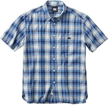 Amazon Canterbury カンタベリー ショートスリーブ マドラス チェック シャツ メンズ Ra 25 25 ロイヤルブルー 3l Canterbury カンタベリー スポーツ アウトドア