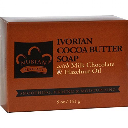 Ivorian Cocoa Butter Soap with Milk Chocolate - 5 oz - Bar by Nubian Heritage