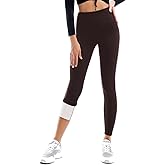 Fawarior Fleece Lined Leggings Women - Thermal Warm Soft High Waisted Tummy Control Yoga Pants for Cold Winter