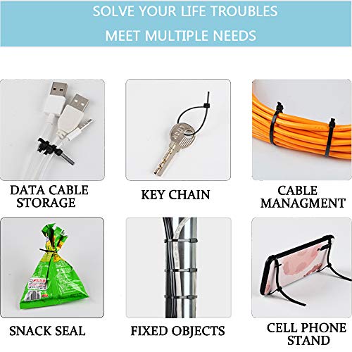 Cable Zip Ties Heavy Duty 100 PCS 12 inch Black Cable Ties UV Resistant