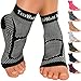 TechWare Pro Ankle Brace Compression Sleeve - Relieves Achilles Tendonitis, Joint Pain. Plantar Fasciitis Foot Sock with Arch Support Reduces Swelling & Heel Spur Pain. (Black, L/XL) primary