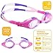 COOLOO Kids Swim Goggles, 2 Pack Swimming Goggles for Boy and Girls No Leaking Anti-Fog Waterproof Goggles for Kids 3-15