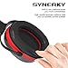 Noise Cancelling Safety Ear Muffs - SYNERKY NRR 28dB Shooters Adjustable Headband Noise Protection Ear Muffs for Women Kids
