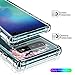 Hocase Galaxy S10 Plus Case, Clear Hard Plastic Back Cover+Shockproof TPU Rubber Bumper Corners Hybrid Slim Protective Case for Samsung Galaxy S10 Plus (SM-G975U) 6.4