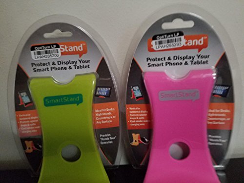 1 pink , 1 chartruse smartstand cellphone, tabletholder
