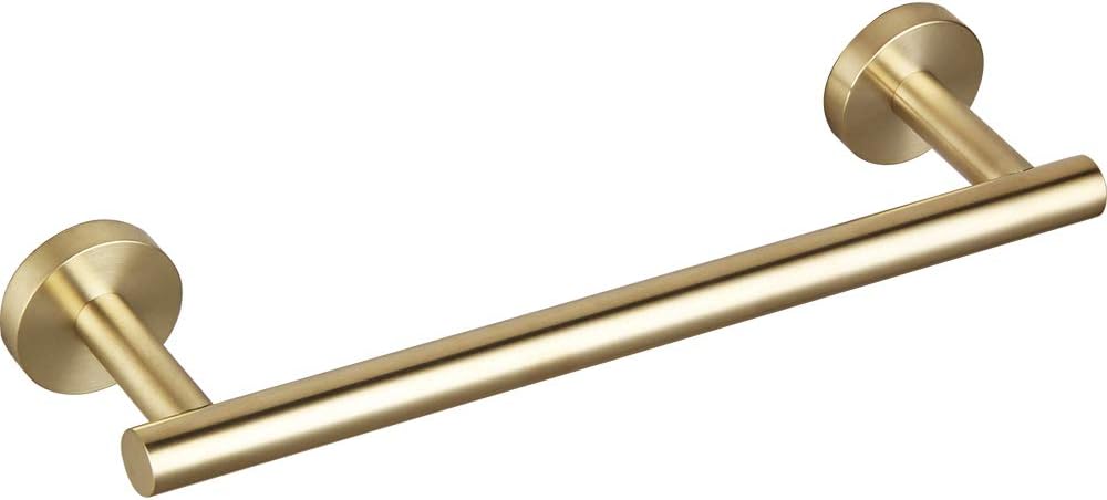 GERZWY Brushed Gold 9-Inch Towel Bar
