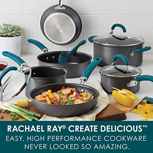 Rachael Ray Create Delicious Hard Anodized Nonstick Cookware Pots and