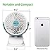 OPOLAR Battery Operated Fan, Clip on and Desk Fan, Personal Portable Fan with 4 Speeds, Rechargeable, 360 Degree Rotation, 2200mAh Battery, Powerful Wind for Baby Stroller,Outdoor Activity, Office