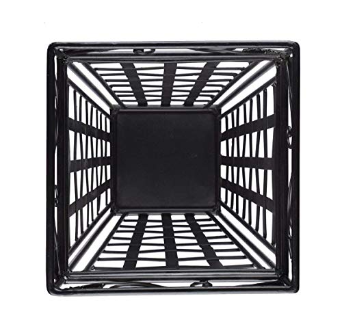 Metal Umbrella Stand Canes Walking Stick Holder Storage Rack in Cage Design Furniture 13 x 13 x 28.5 Inches - Thumbnail 2