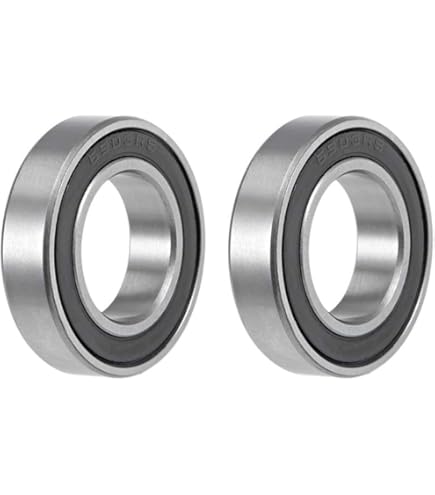 Sunluway 8 Pack RM2-2RS 3/8'' Roller Ball Bearing Double Sided Rubber