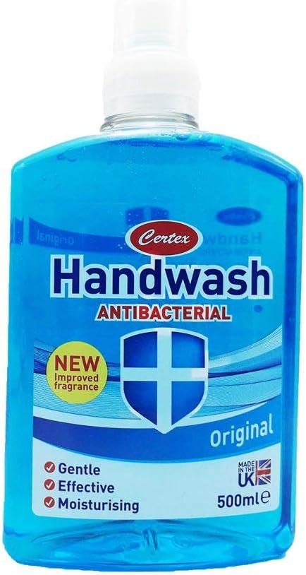 Certex Antibacterial Hand Wash Original - Blue Pack quantity: 12, 1 count (Pack of 12)