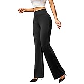 keriffe Womens Bootcut Dress Pants High Waist Stretchy Business Work Casual Trousers with Back Pockets Office Slacks