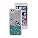 iPhone 5C Case,iPhone 5C Liquid Case,UZZO 3D Creative Cute Cartoon Dolphin Penguin Flower Fairy Print Flowing Liquid Floating Bling Glitter Sparkle Stars Hard Case for iPhone 5C (Dolphin)
