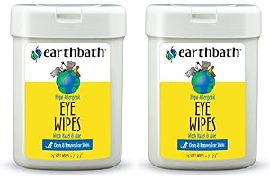 Earthbath All Natural Specialty Eye Wipes, 25 Wipes