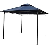 International Caravan Furniture Piece Square Vented Canopy Gazebo