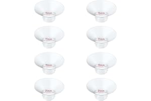 IVARONAL Flange Insert 15/17/19/21mm 8pcs Compatible with Momcozy M5/M9/M6/S12 Pro/V1 Pro/V2 Pro,for Spectra/Medela/MomMed/eufy/Lansinoh/Elvie Breast Pump, Fit for 24mm Flange/Shield of Most Pumps
