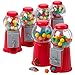 Kicko 5 Inch Gumball Machine - 6 Pieces Classic Candy Dispenser - Perfect for Birthdays, Kiddie Parties, Christmas, Novelties, Kitchen Dessert Buffet, Party Favor and Supplies