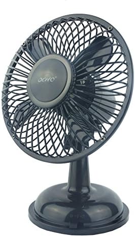 The Flying Wheels OCHO Retro Style (Metal Design, Automatic direction change) USB personal fan (Black)