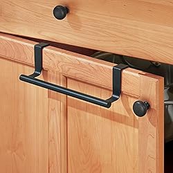 See mDesign Over-the-Cabinet Towel Bar Holder for Bathroom or Kitchen - 9