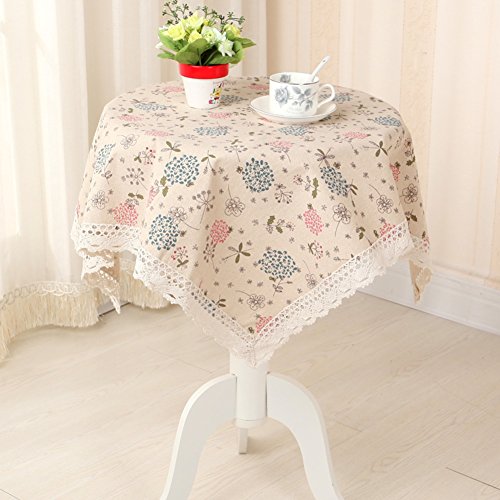 GXX muti-fuctional cover towels/Bedside TV cloth/ refrigerator cover towel/small tablecloth/ bedside table cover/Refrigerator cover/ washing machine cover-A 60x60cm(24x24inch)