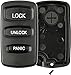 KeylessOption Just the Case Keyless Entry Remote Key Fob Shell