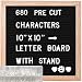 ABELL Felt Letter Board Include 680 Pre-Cut Letters, 10x10 Inches Message Changeable Board for Farmhouse Office Rustic Home Decor primary