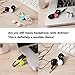 Lavince Magnetic Earphone Winder, 8PCS Magnetic Cord Winder Wrap for Headphones/Date USB Cable,Soft Silicone Earphone Cable Cord Organizer for iPhone/iPad/Samsung, Also Use as Bookmarks/Keychain