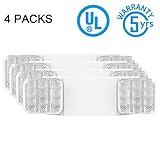 SPECTSUN Emergency Light White, Commercial Emergency Light with Battery Backup, Emergency Sign with Light/Led Emergency Light/Emergency Light Fixture/Emergency Light Home - 4 Pack (Square Head)