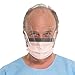 Kimberly-Clark Fluidshield Face Mask (47137), Orange Pleated Procedure Mask with Clear Splashguard Visor, Earloops, Fog-Free, 25 / Box, 4 Boxes / Case, 100 / Case