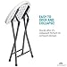 Zimmer Folding Stool (Set of 2) Portable Plastic Chair with Durable Steel Frame Legs for 220 Pound Capacity, Easy Carry Handle, Weather and Impact Resistant for Indoor/Outdoor Use, 18-Inch, White