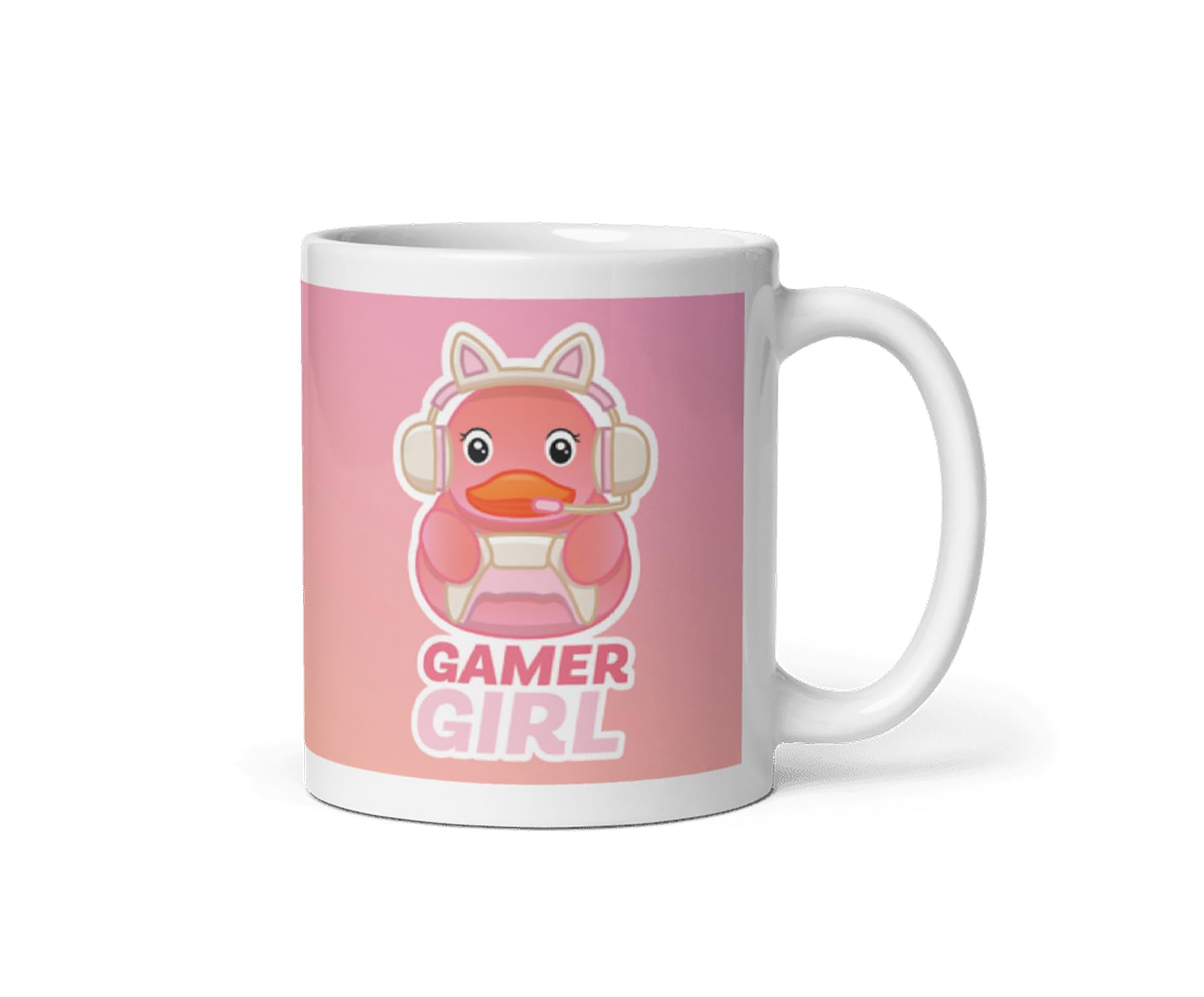 DV DESIGN 1 x Rubber Ducks Print Mug - Gamer Girl Pattern Toys Kids Bath Duckies Cute Duck Funny Novelty Animal Home Drinks Mugs Cup Kitchen #81570