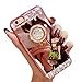 Black Lemon Phone Case for iPhone 7 Plus/iPhone 8 Plus Case for Womens and Girls Soft Silicone iPhone Case Cute Bling Diamond Glitter Mirror Hard Back Bumper Protective Case with Ring Stand Holder
