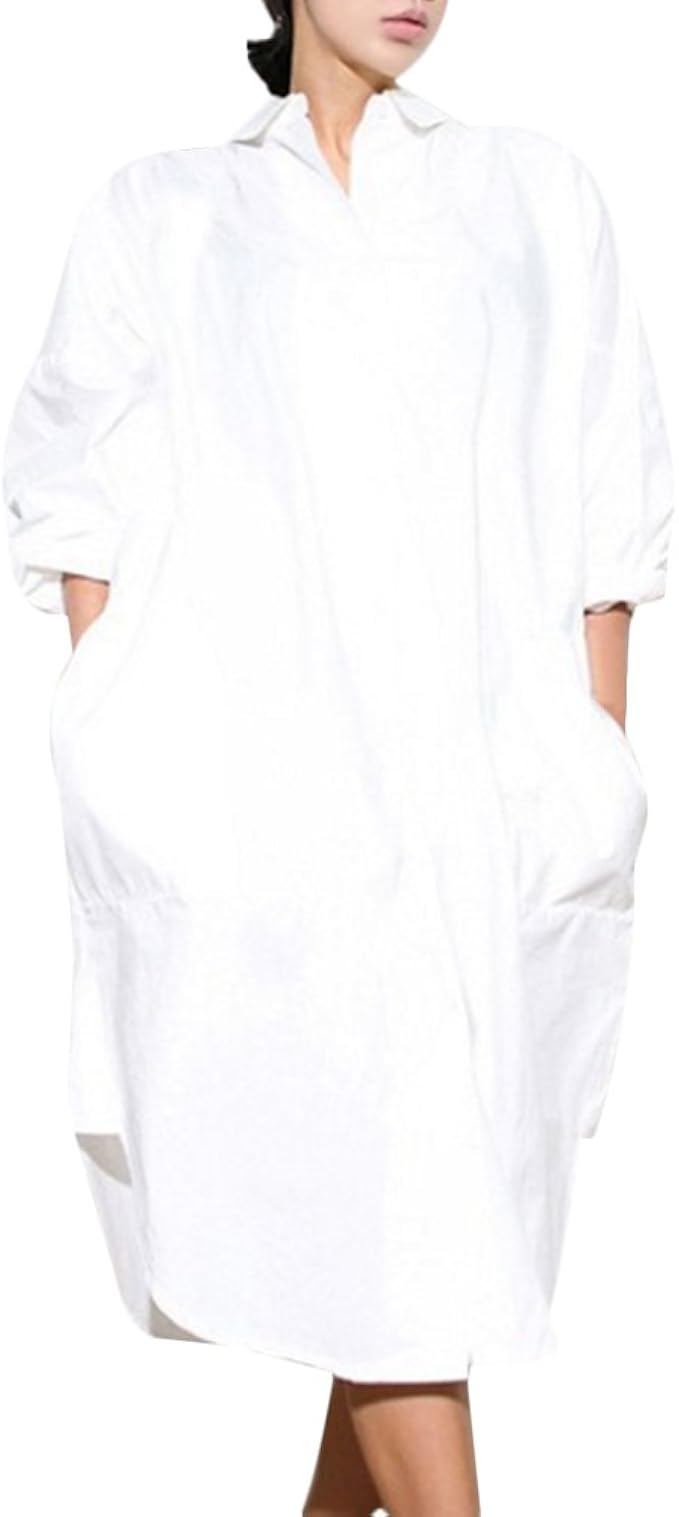 oversized white t shirt dress