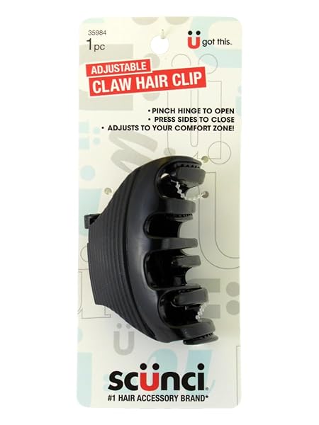 SCUNCI ADJUSTABLE CLAW HAIR CLIP – 1 PC.