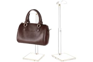 UNICRAFTALE Acrylic Handbag Display Stand Adjustable Clear Wallet Display Rack Clutch Handbag Holder Organizer for Women Purs