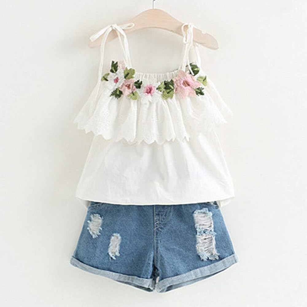 white denim shorts for baby girl