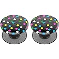 PopSockets Translucent Phone Grip with Expanding Kickstand, PopSockets for Phone, Translucent PopGrip - Black Disco (Pack of 2)