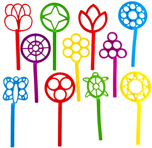 Dondor Bubble Wands, Large Bubble Wand Assortment, 8