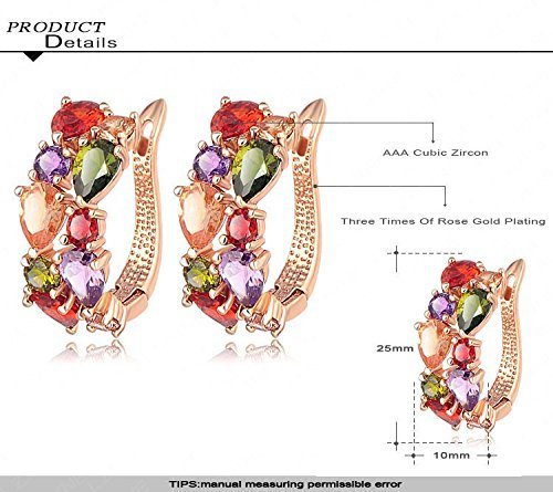 youbella multi-colour gold-plated stud earrings for women